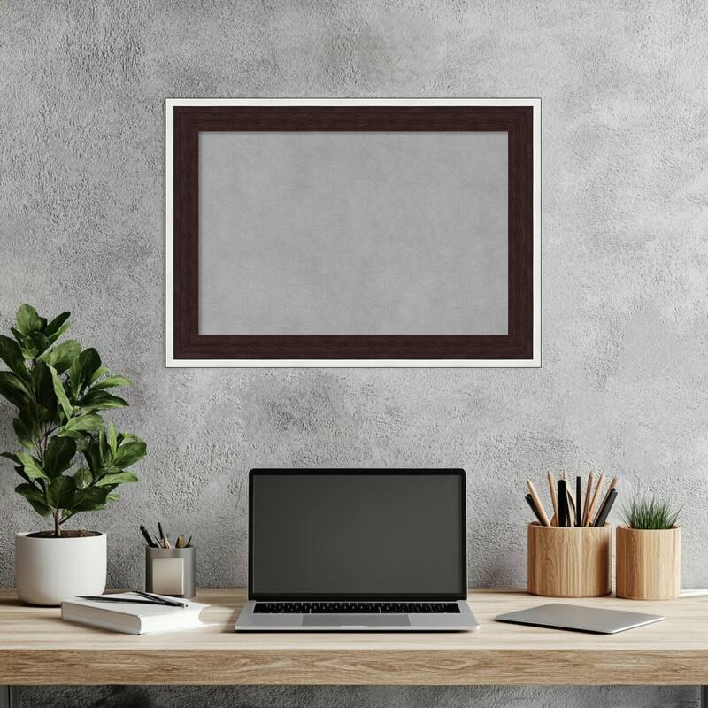 Amanti Art Maya Espresso Silver Framed