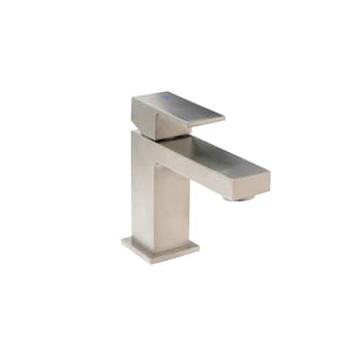 Razo Single Handle Bathroom Faucet in PVD Satin Nickel