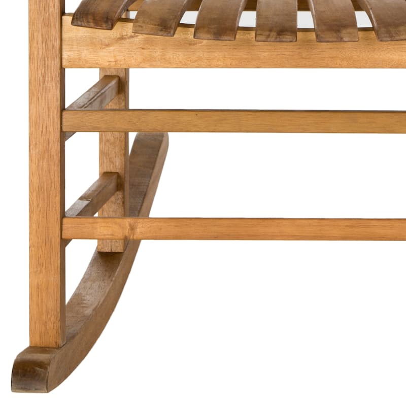 SAFAVIEH Outdoor Marilijn Acacia Wood Rocking Chair - 26W x 45D x 34H