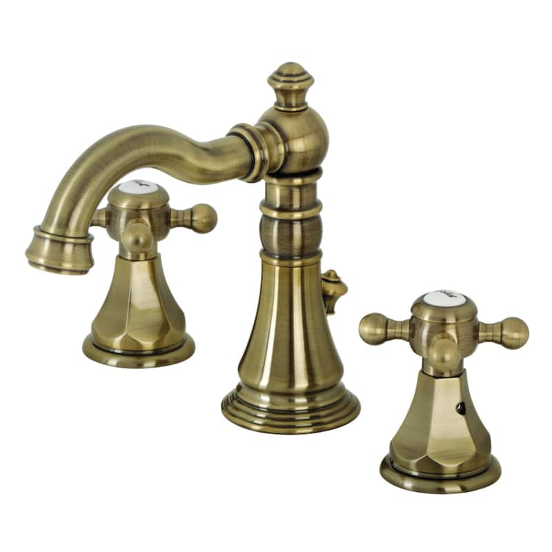 Metropolitan 8 in. Widespread Bathroom Faucet - Antique Brass