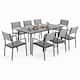 Option Grey - with armrest - Set of 9