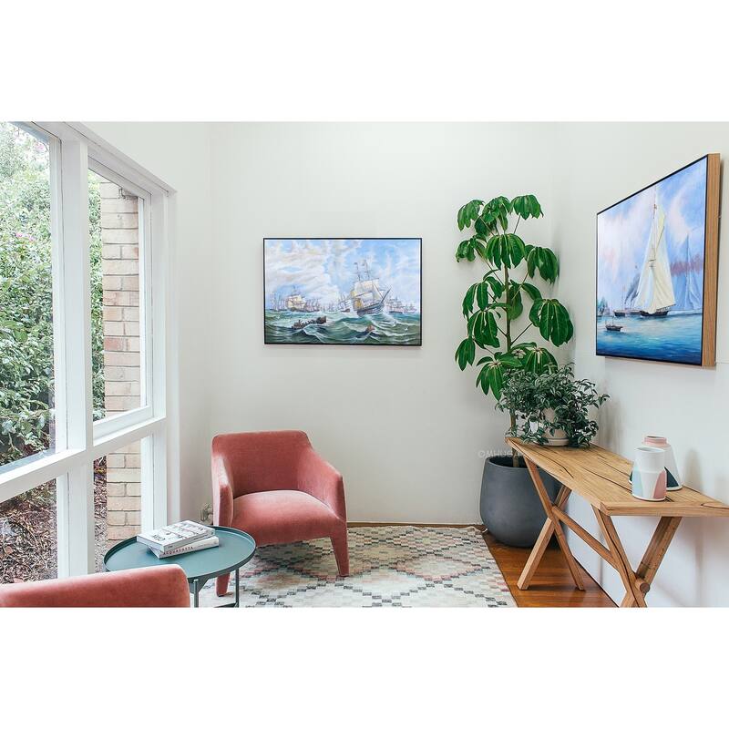 The Channel fleet in heavy weather - Canvas Painting