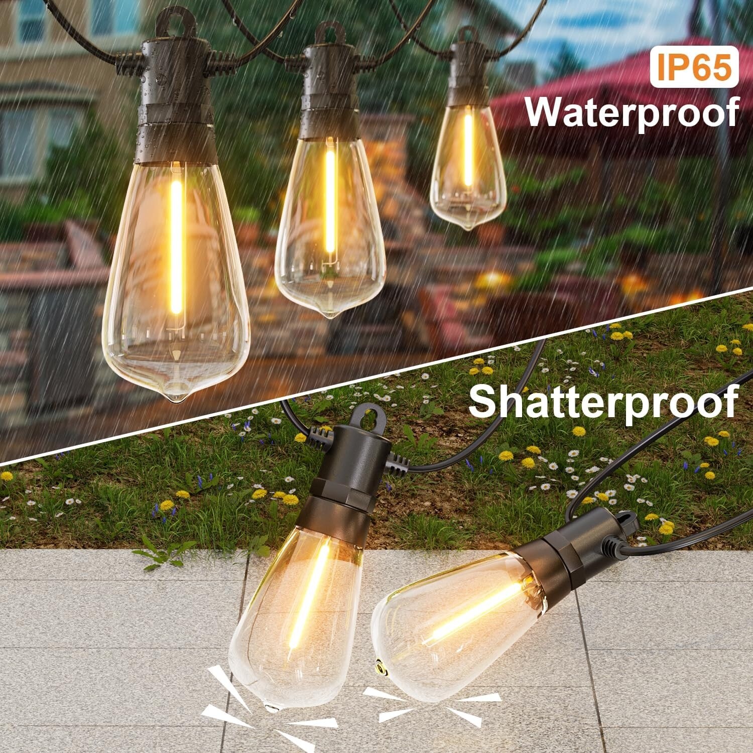 Outdoor string lights ip65 store
