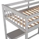 preview thumbnail 11 of 82, Space-Saving Loft Bed with Storage Shelves and Desk, Solid Wood Loft Bed Frame with Ladder and Guardrail for Kids Teens Adults