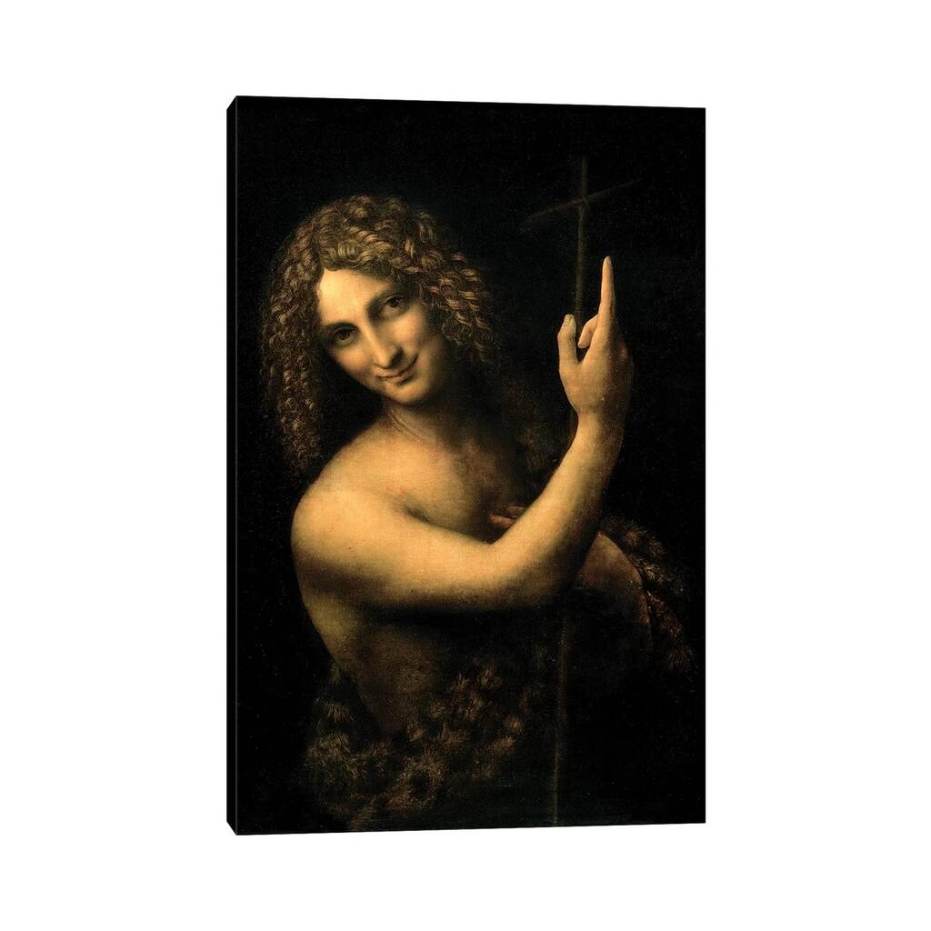 iCanvas "St. John the Baptist, 1513-16 " by Leonardo da Vinci Canvas Print