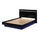 preview thumbnail 9 of 12, Furniture of America Benvolio Contemporary Black Wood LED 6-Piece Panel Bedroom Set with USB Port