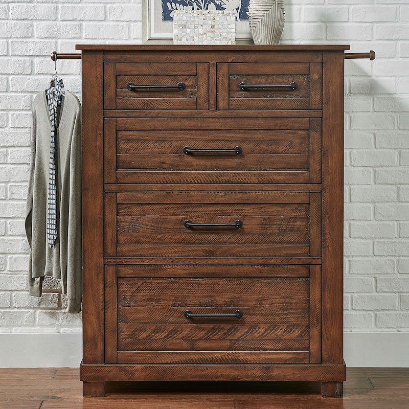 Simply Solid Shelba Solid Wood 6-piece Storage Bedroom Collection