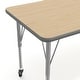 preview thumbnail 13 of 47, 24''W x 48''L Thermal Laminate Activity Table - Adjustable Short Legs