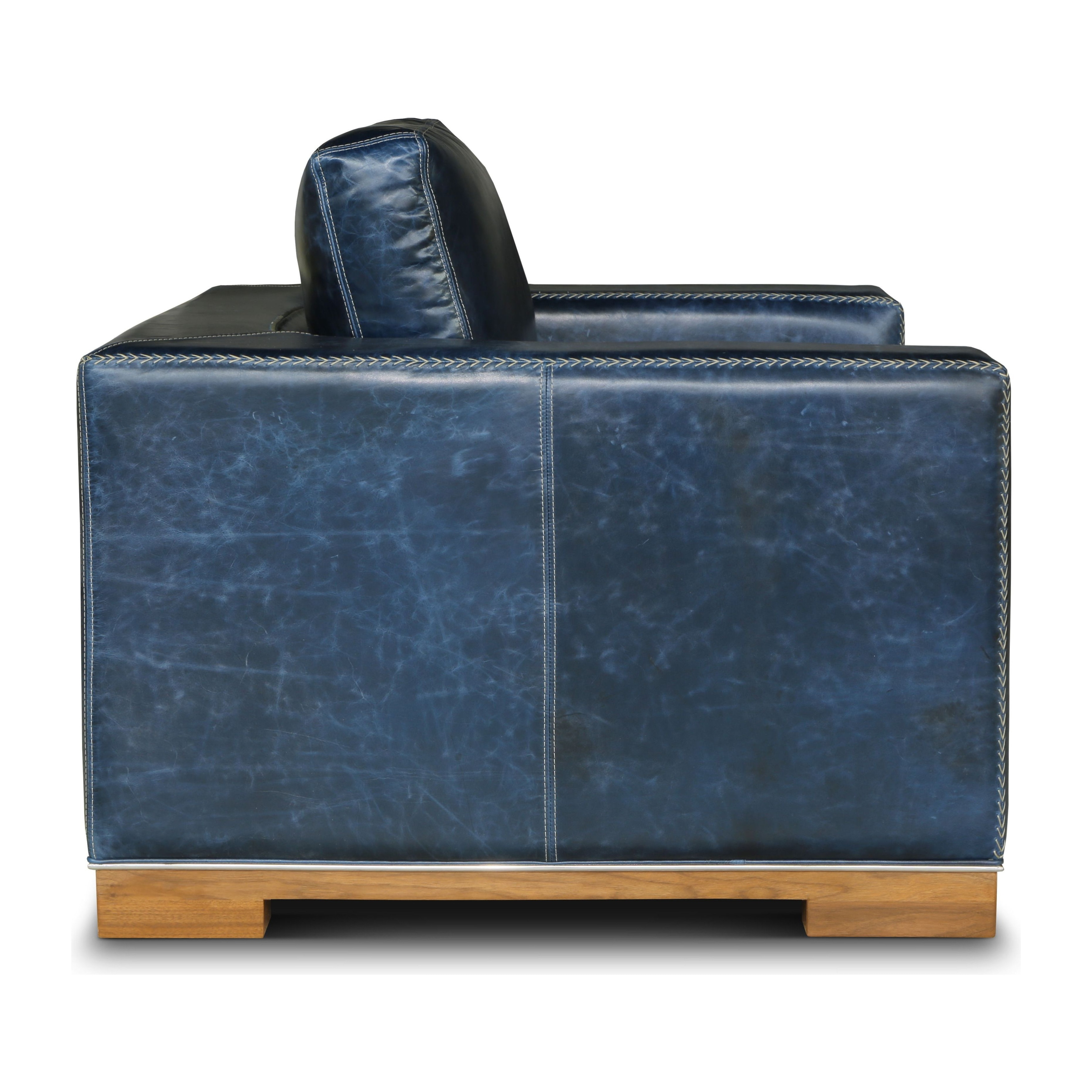 Cassidy Italian Full Grain Leather Chair and a Half Bed Bath