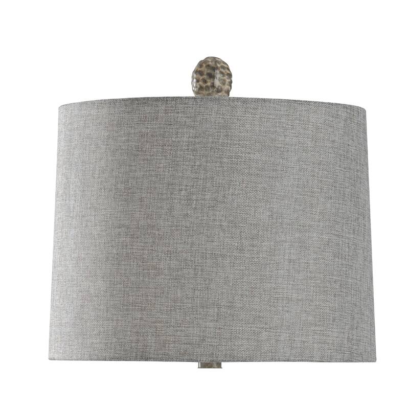 StyleCraft Laurie Bokava Table Lamp - Textured Grey Shade