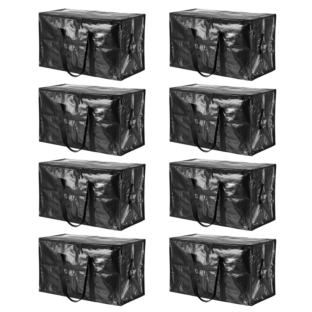 8 Pcs Extra Large Moving Bags with Handles and Zipper