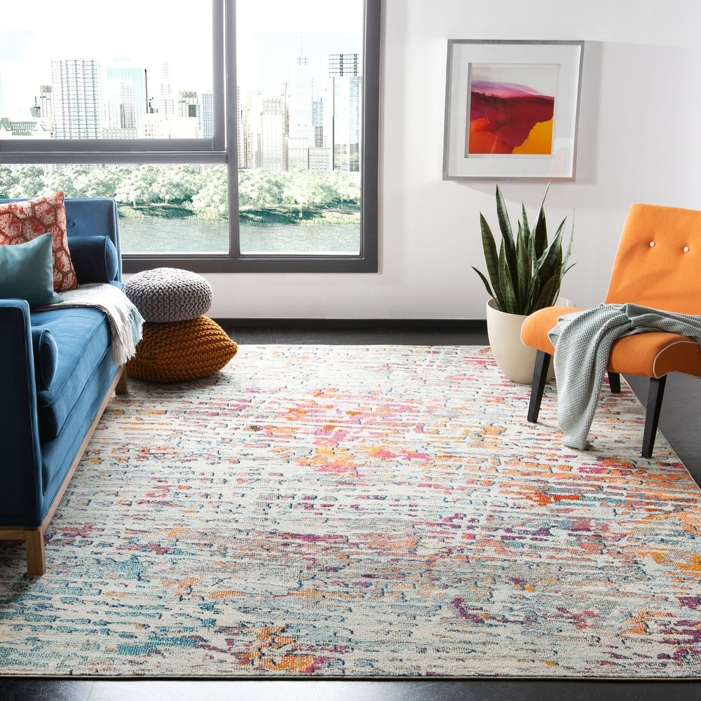 SAFAVIEH Madison Erlinda Vintage Boho Abstract Rug