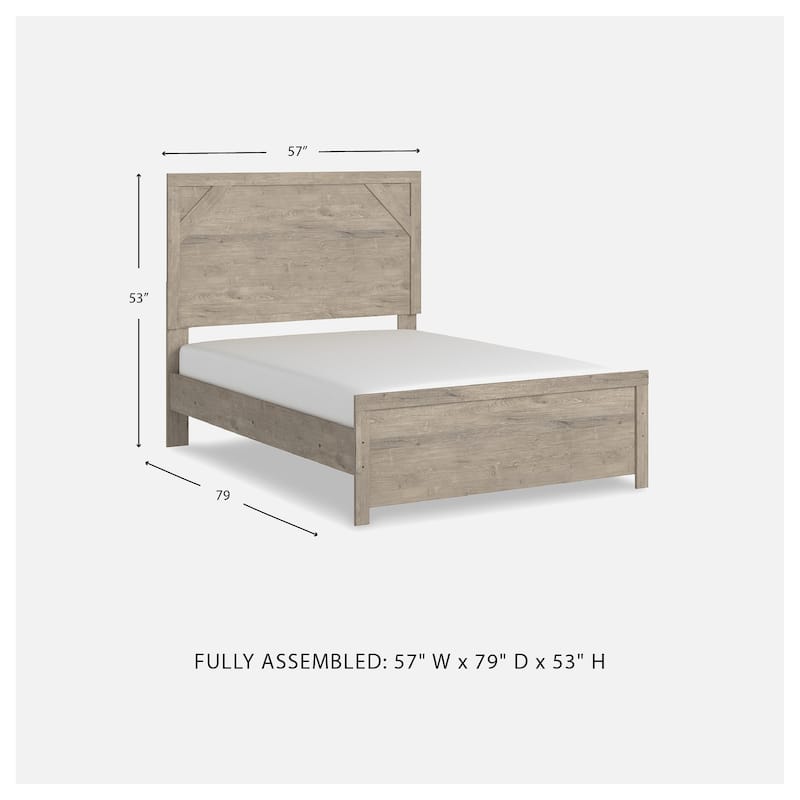 Senniberg Light Brown Panel Bed