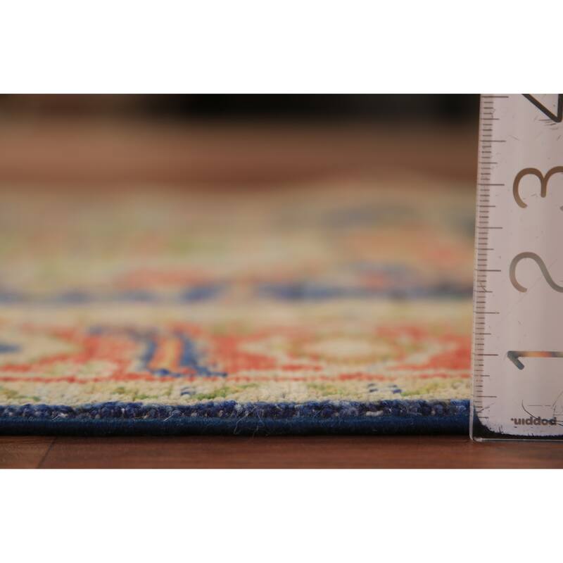 Medallion Heriz Serapi Vegetable Dye Rug Hand-Knotted Wool Carpet - 2'11"x 4'10"