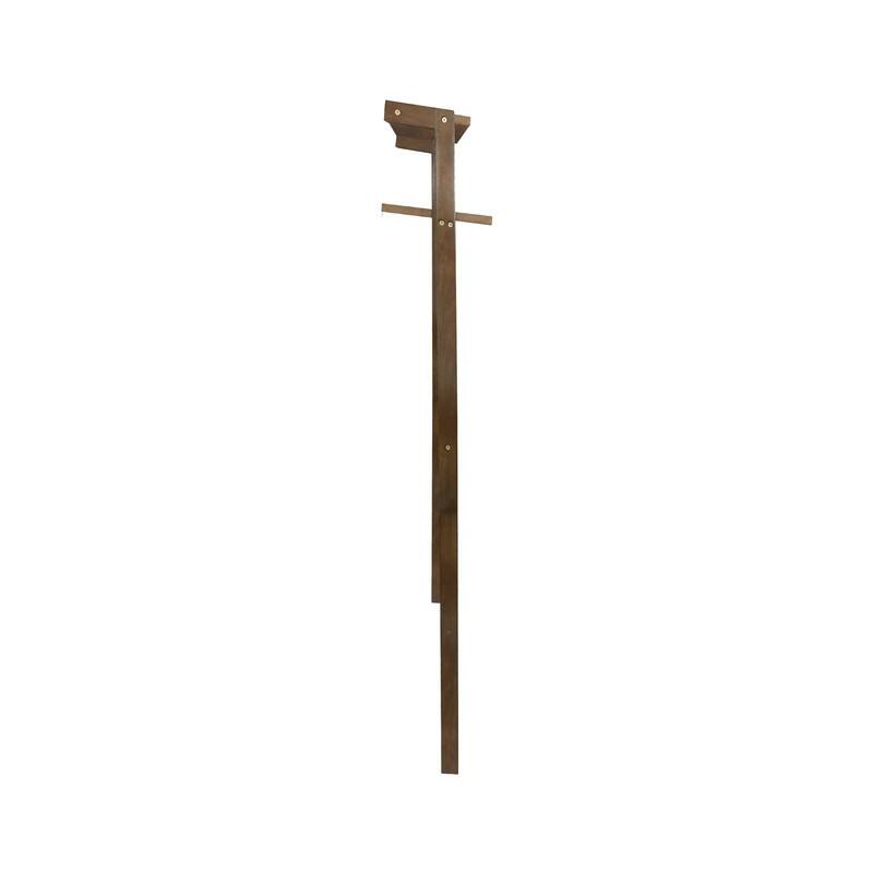 Space Saving 100% Solid Wood 6 Tiers Blanket Ladder with Two Storage Shelves