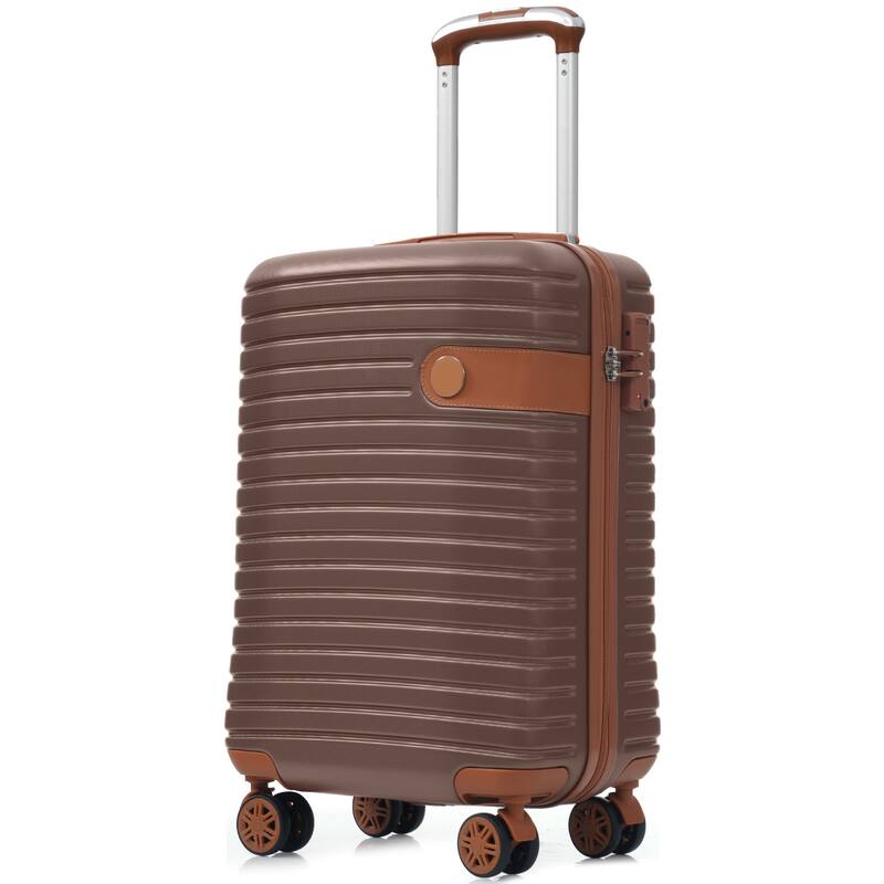 Hardshell Luggage Lightweight Luggage Set with Spinner Wheels and Combination Lock for Boarding Travel