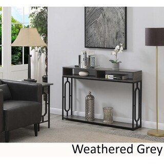 Convenience Concepts Omega Deluxe Console Table with Shelf - Bed Bath ...