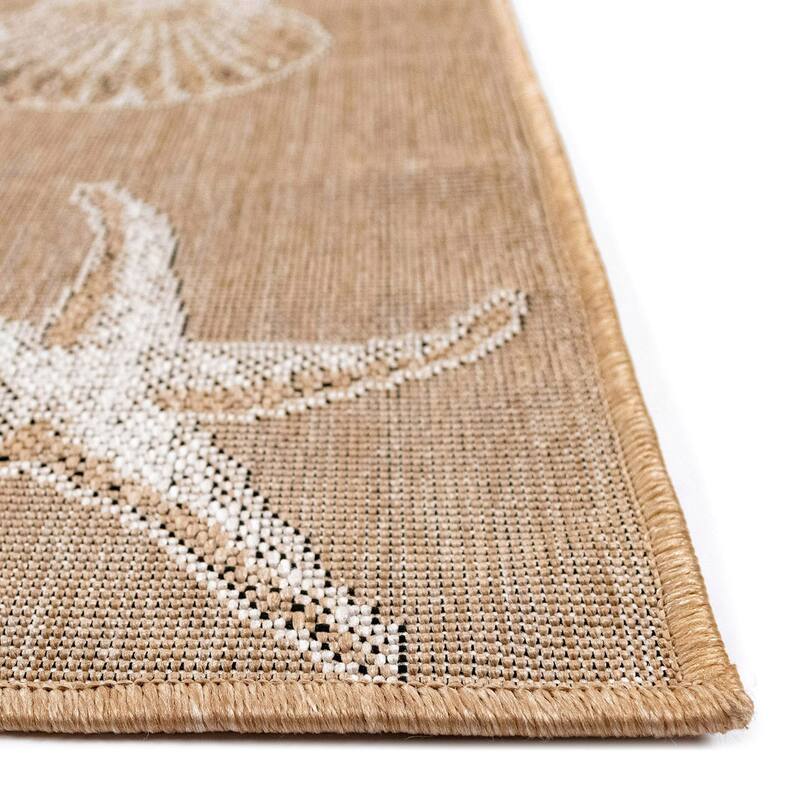 Liora Manne Carmel Shells Casual Indoor/ Outdoor Flat Area Rug