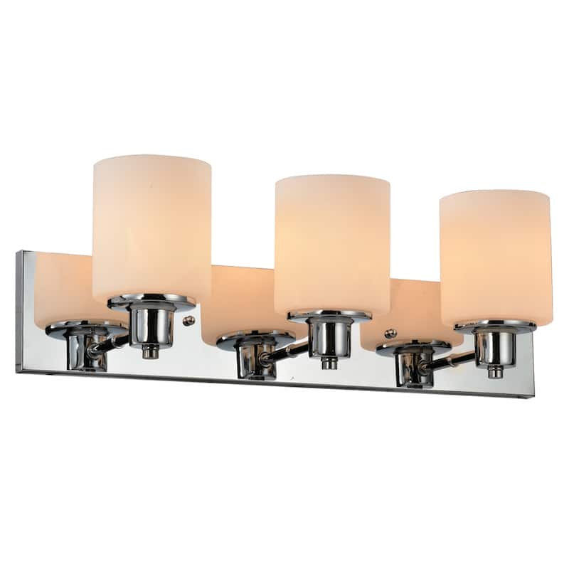 Dane Polished Chrome Dimmable 3-Light Vanity Light - Polished Chrome