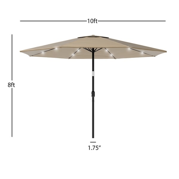 10 ft umbrella with led lights