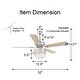 preview thumbnail 63 of 61, Bella Depot 52" Modern Reversible Crystal Ceiling Fan with Remote Control and Light Kit