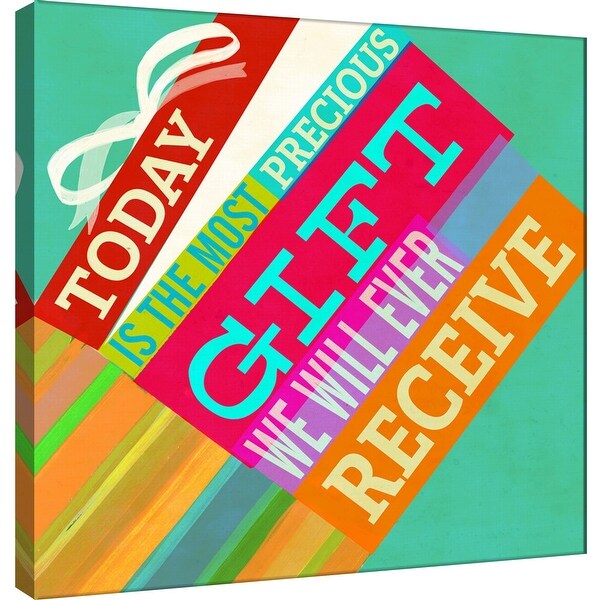 PTM Images 9-100988 PTM Canvas Collection 12" x 12" - "Dream Every Day - Gift" Giclee Sayings & Quotes Art Print on Canvas