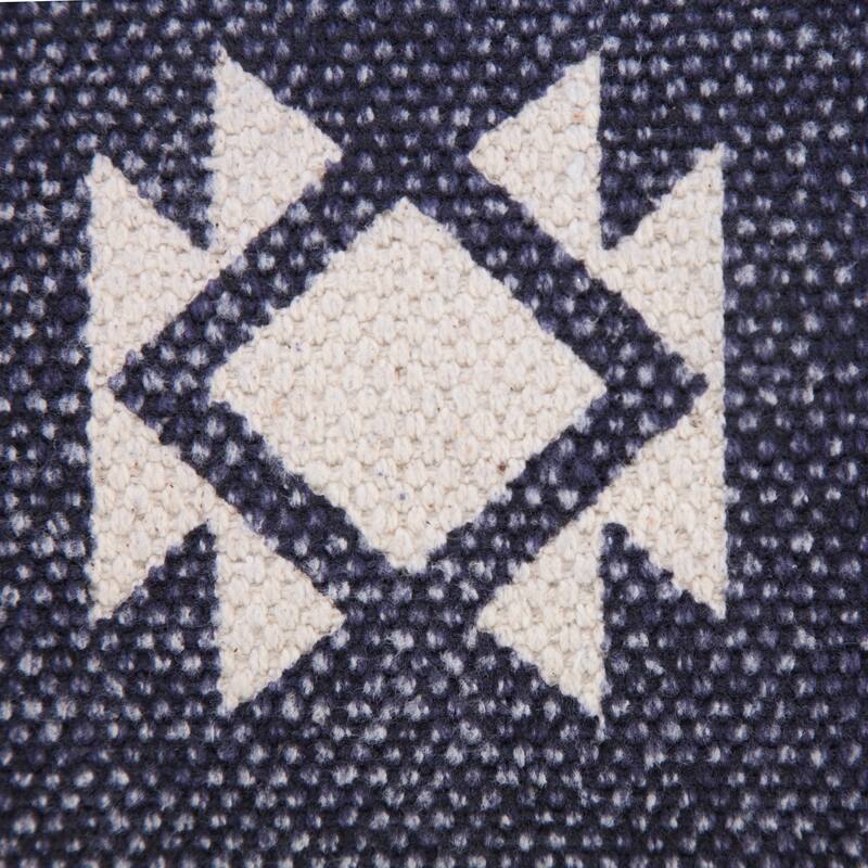 Sevita Southwestern Decorative Denim Geometric Throw Pillow