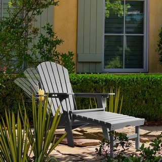 Vrakae Folding and Adjustable Adirondack Chair with Ottoman Bed Bath Beyond 38253728