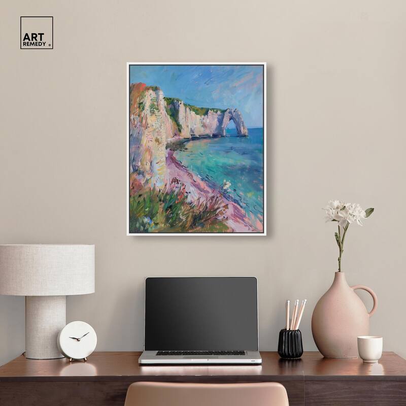 Cliffs of Etretat Canvas by Art Remedy