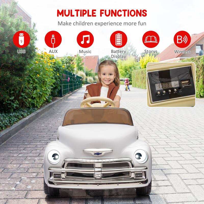 12V Electric Ride on Car with LCD Show and Parent Remote