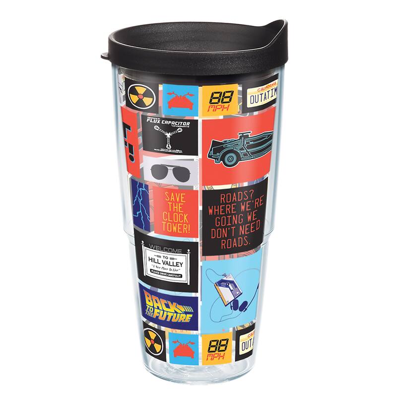 Tervis Back to the Future Made in USA Double Walled Insulated Travel Tumbler, Classic - 24oz