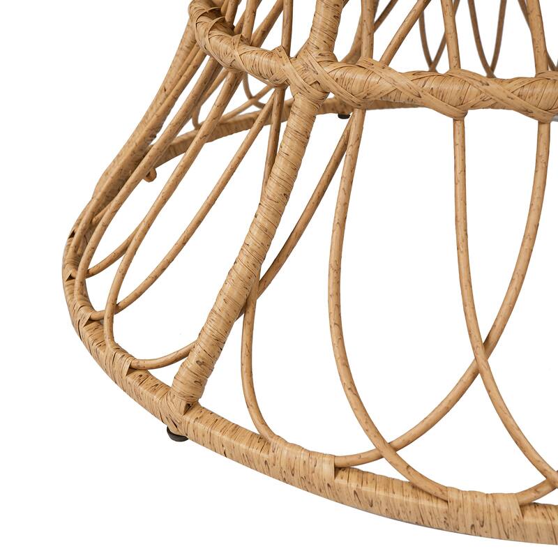 Christopher Knight Home - Estra 5-Piece Outdoor Dining Set with 4 Handwoven Wicker Chairs and Round Acacia Wood Table