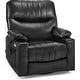 preview thumbnail 1 of 28, MCombo Faux Leather Power Recliner, Electric Swivel Glider Rocker Recliner for Nursery with USB Ports 7785 Black