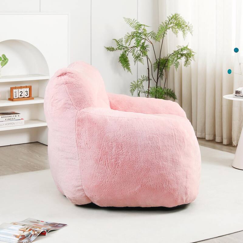 Bean Bag Sofa Chair with Armrests, Stuffed High-Density Foam, Lazy Sofa Comfy Chairs