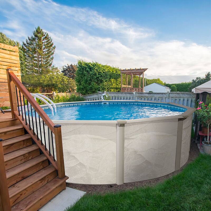 Aquarian Phoenix 24' x 52" Round Frame Above Ground Swimming Pool without Liner - 433