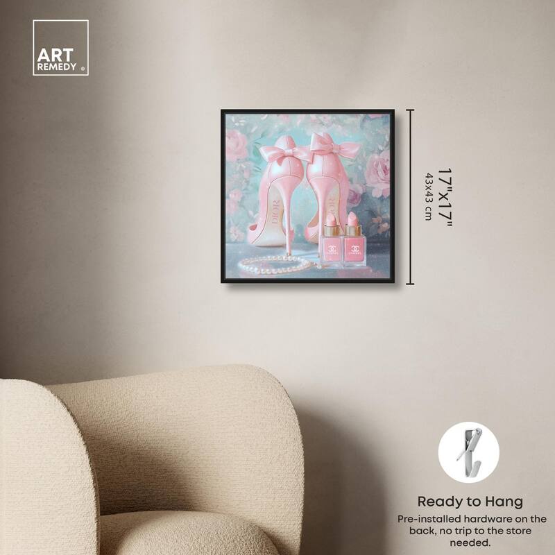Love Dainty Heels Canvas by Art Remedy