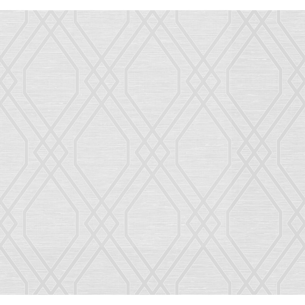 Seabrook Designs String Diamond Unpasted Wallpaper - 27 in. W x 27 ft. L