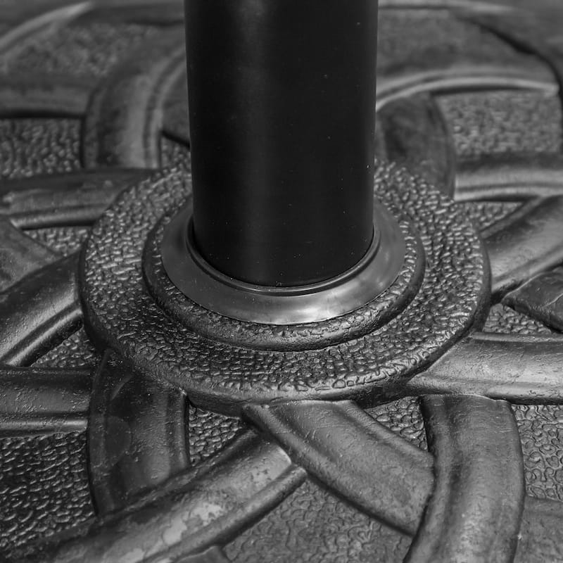 Furniture of America Bliss 9-foot Steel Round Crank Market Umbrella