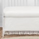 preview thumbnail 4 of 4, Ivory Gender Neutral Boho Bohemian Collection Girl Boy 4pc Nursery Crib Bedding Set - Off White Farmhouse Chic Fringe Cotton