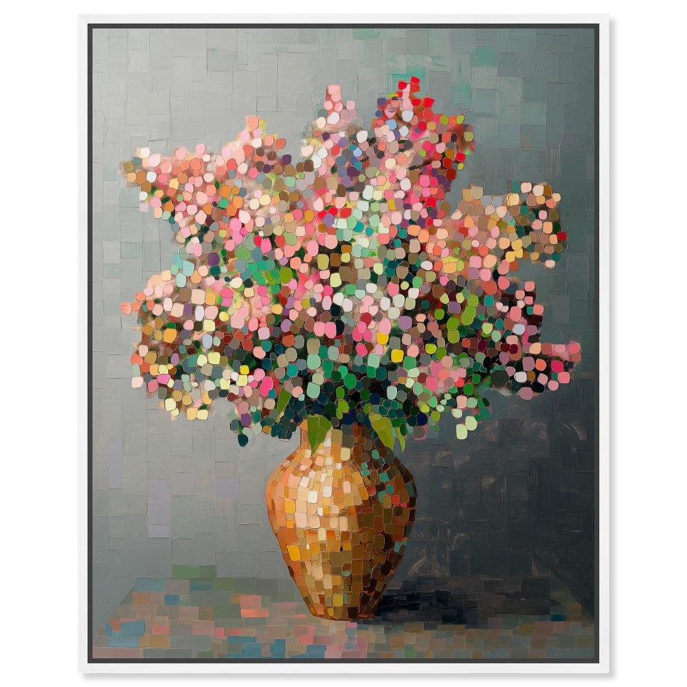 Pixel Bloom II Canvas by Art Remedy