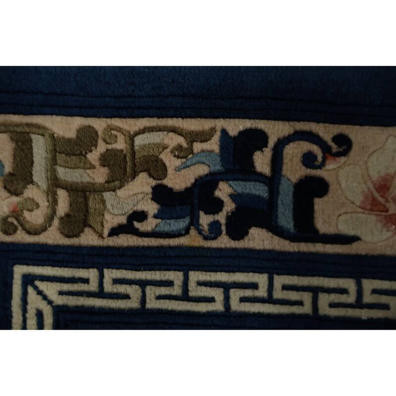 Hand Knotted Oriental 100% Wool Carpet Traditional Floral Pink Art Deco Area Rug - 6' 1'' X 3' 1''