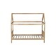 preview thumbnail 46 of 44, Elegant House-shaped Design Bed with Rubber Wood Frame, Headboard and Footboard, Quality and Safety Guaranteed