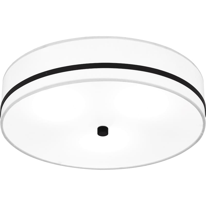 Belotte 3-Light Matte Black Flush Mount Light