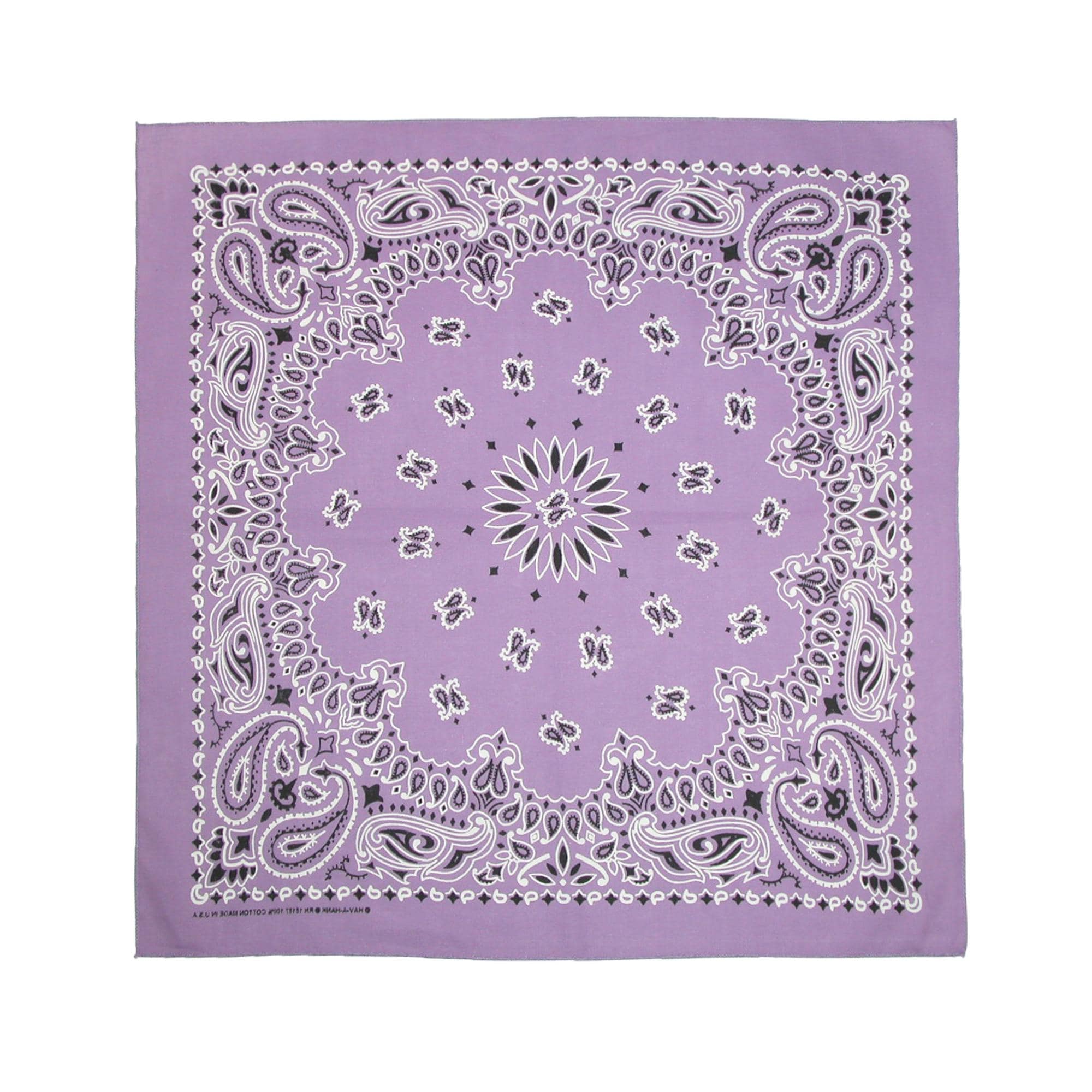 Pack of 2 CTM/® Cotton Unlined Solid and Paisley Do Rag