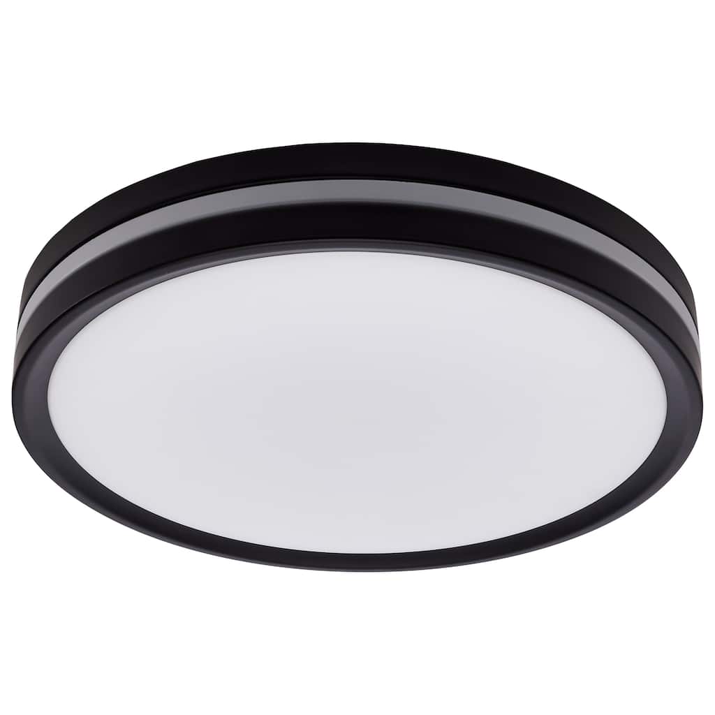 11 Inch Surface Mount with Night Light 5 CCT Selectable Matte Black Finish - Matte Black