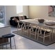 preview thumbnail 12 of 47, Woven Wood Armchair with Arms Open Y Back Mid Century Modern Office Dining Chairs Black Seat Kitchen Bedroom Organic Rattan