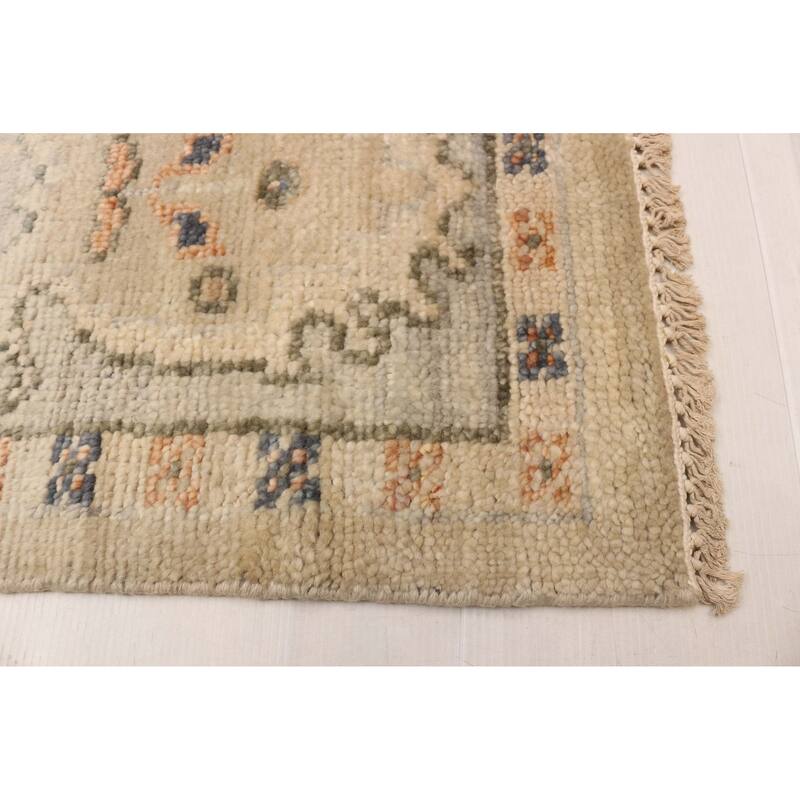 ECARPETGALLERY Hand-knotted Jules Serapi Light Khaki Wool Rug - 9'0 x 12'0