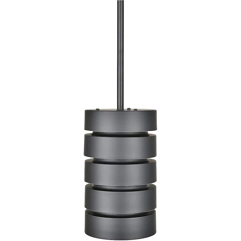 Modern pendant light cylinder mini hanging light with stem