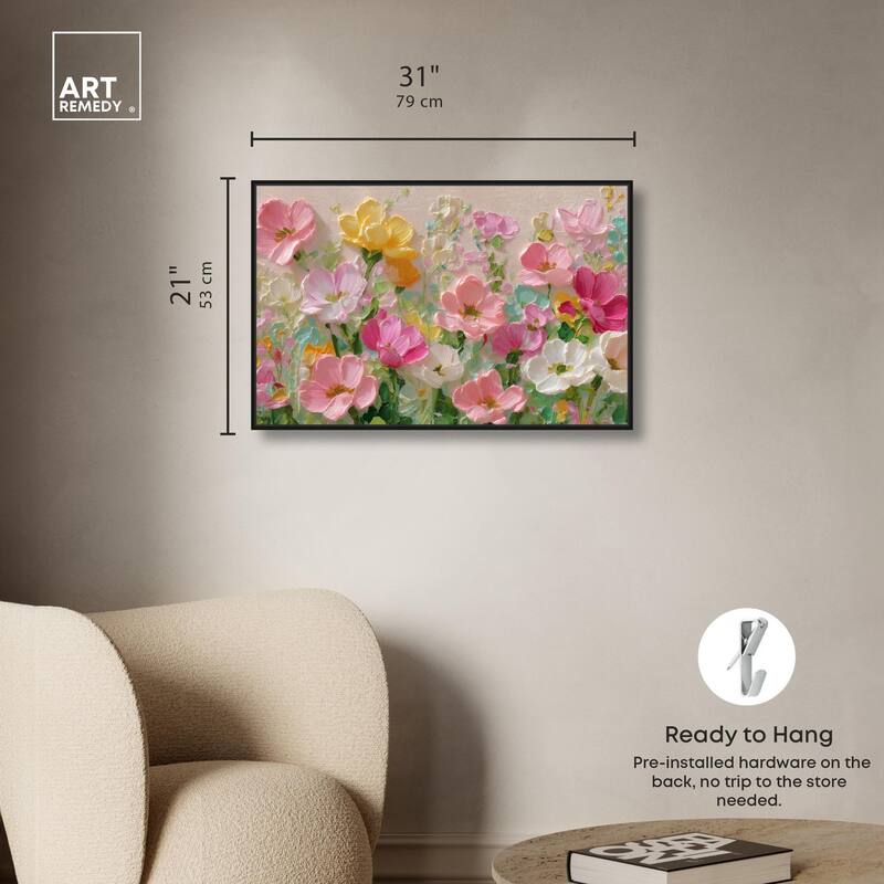 Expressed in Petals I Canvas by Art Remedy