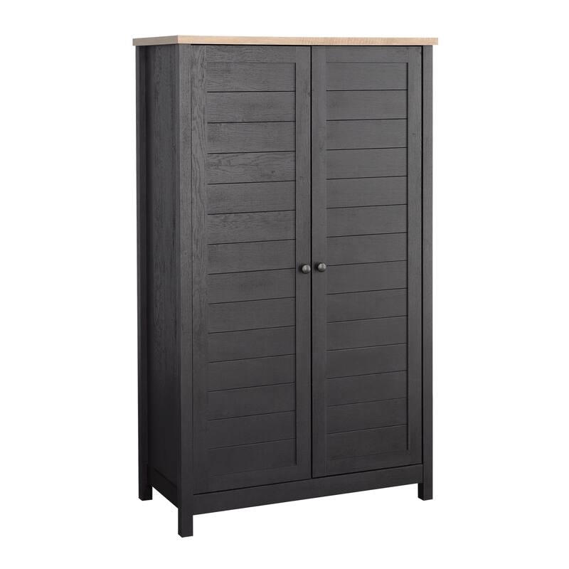 Storage Cabinet,Lateral File, File Cabinet , Office Storage Cabinet Black finish - Black